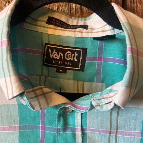 90’s Van Cort Short Sleeve Button Up - Picture 2 of 3